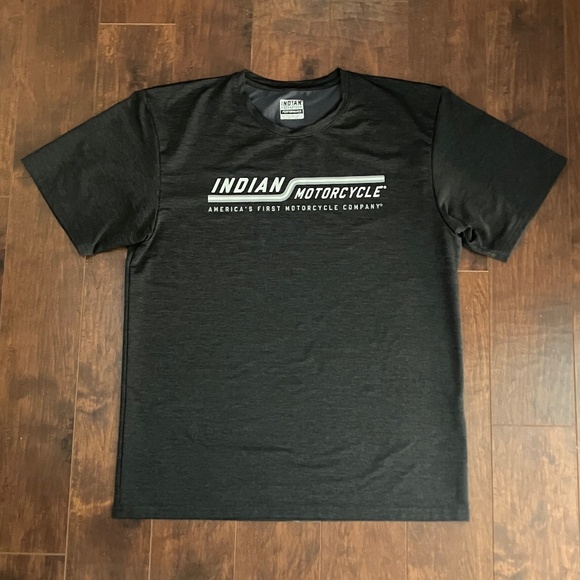Indian Motorcycle Modern Graphic Performance Men’s T-Shirt, Dark Gray, Size L - Picture 1 of 6